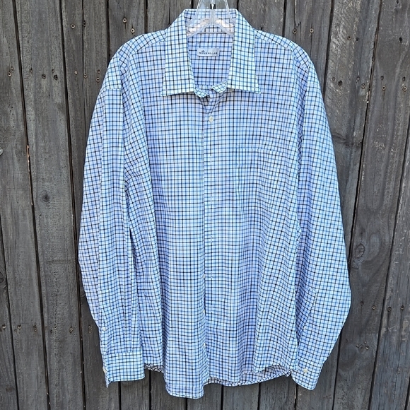 Peter Millar Other - Peter Millar Blue and White Casual Button Down Shirt